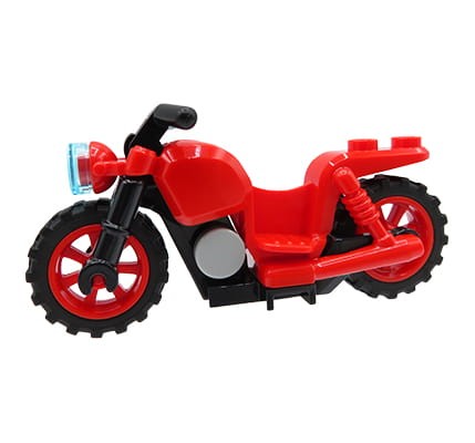 Go to product LEGO motorcycle chopper - red with red wheels