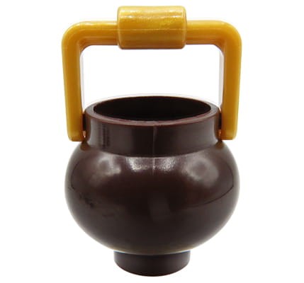 LEGO cauldron / pot - dark brown