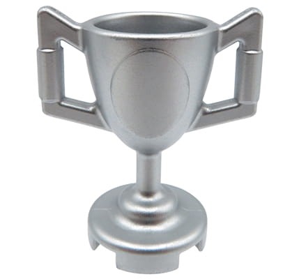 LEGO trophy cup - metallic silver