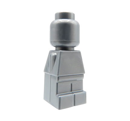 LEGO figurka / mikrofigurka - srebrna
