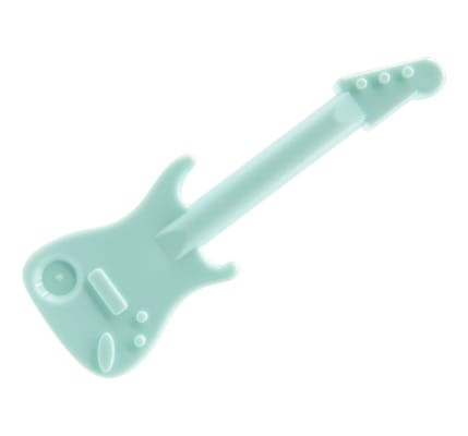 LEGO electric guitar - mint / light aqua
