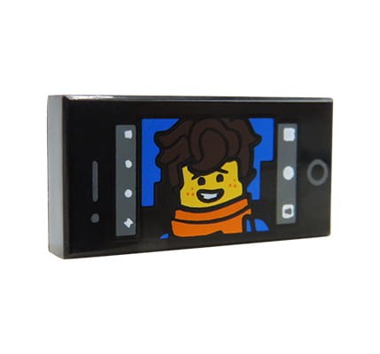 LEGO mobile / cell phone / smartphone - black with video chat on the screen