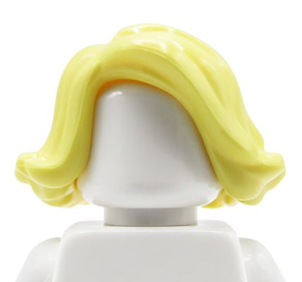 Go to product LEGO minifigure hair - female, blonde, swept sideways