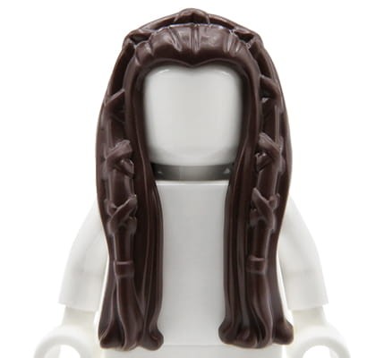 Go to product LEGO minifigure hair - female, dark brown, long