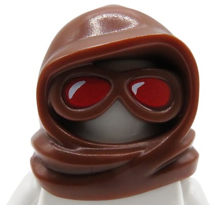 Go to product LEGO hood with goggles - reddish brown