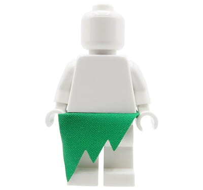 LEGO materiałowa spódnica / spódniczka - zielona