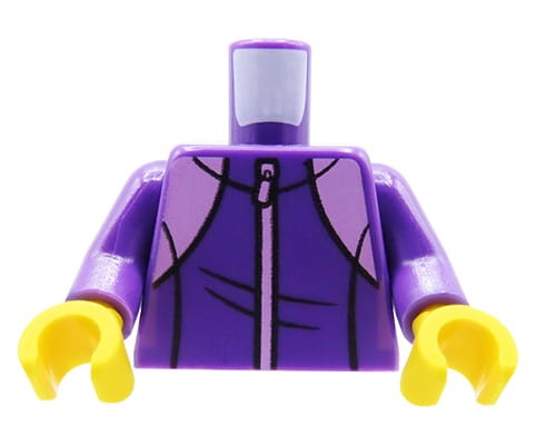 Accéder au produit Torse de figurine LEGO - sweat-shirt / survêtement violet