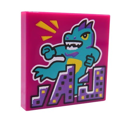 LEGO obraz / plakat / płyta muzyczna - dinozaur