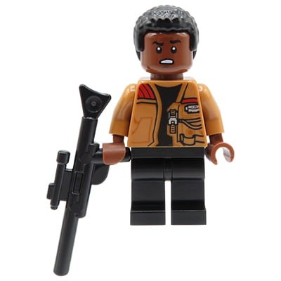 LEGO Star Wars Minifigure - Finn - medium nougat jacket, black blaster