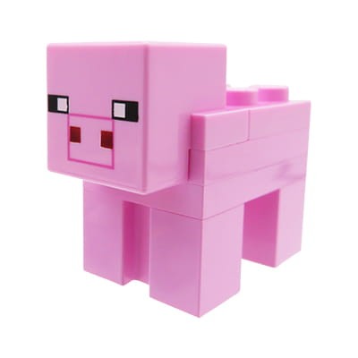 Accéder au produit Figurine LEGO Minecraft - Cochon / Porcinet - rose