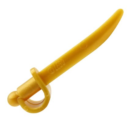 Go to product LEGO pirate saber / sword cutlass - pearl gold