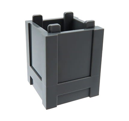 LEGO box / container / crate - dark bluish gray