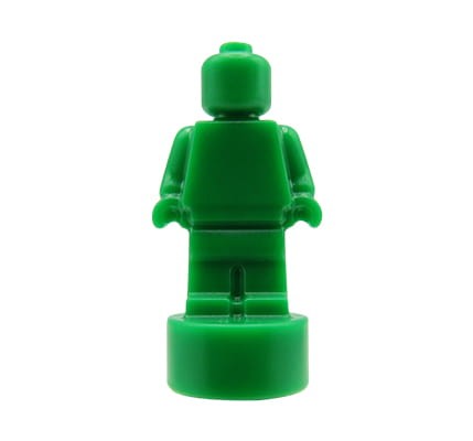 LEGO statuette / trophy / microfigure - green