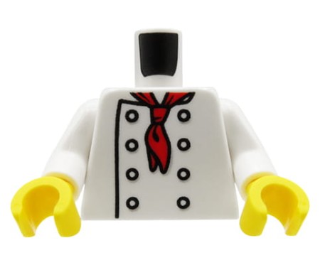 LEGO tors figurki - biały fartuch / kucharz / szef kuchni
