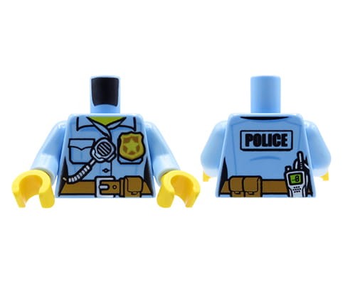 Go to product LEGO minifigure torso - police officer / police uniform