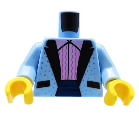 Go to product LEGO minifigure torso - suit jacket / tuxedo / tailcoat 