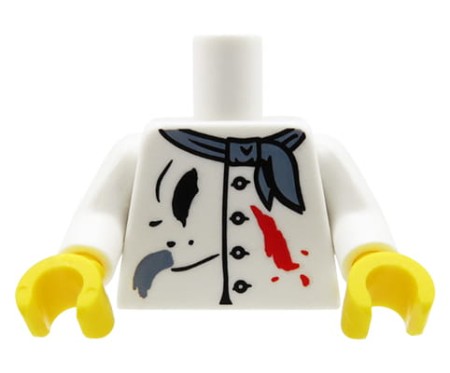 LEGO tors figurki - artysta malarz / fartuch w farbie