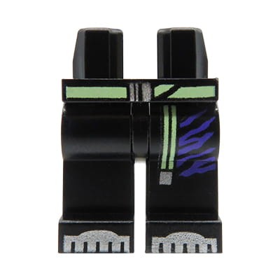 Go to product LEGO minifigure legs - black pants, long belt, boots