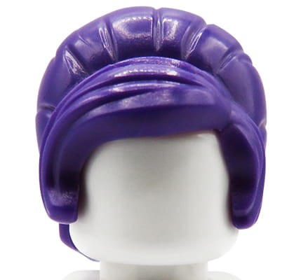 Accéder au produit Cheveux de figurine LEGO - femme, violet, style ruche
