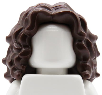 Accéder au produit Cheveux de figurine LEGO - femme, brun foncé, longs, ondulés