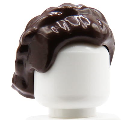 Accéder au produit Cheveux de figurine LEGO - femme, brun foncé, tressés