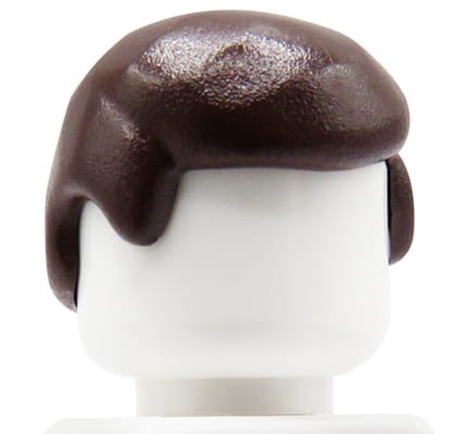 Accéder au produit Cheveux de figurine LEGO - homme, courts, brun foncé