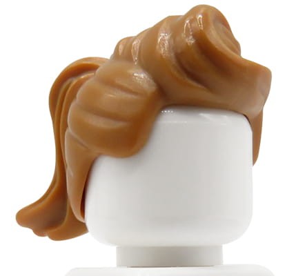 Go to product LEGO minifigure hair - female, light brown, ponytail