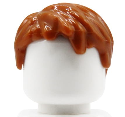 Accéder au produit Cheveux de figurine LEGO - homme, roux, courts