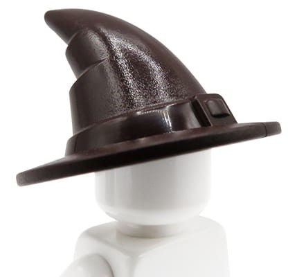 LEGO wizard / witch hat - dark brown