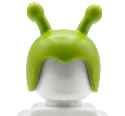 LEGO czapka z czułkami - limonkowa