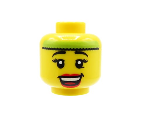 Go to product LEGO minifigure head - woman, smile, headband