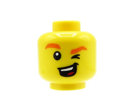 LEGO głowa / główka figurki - puszczanie oczka, uśmiech