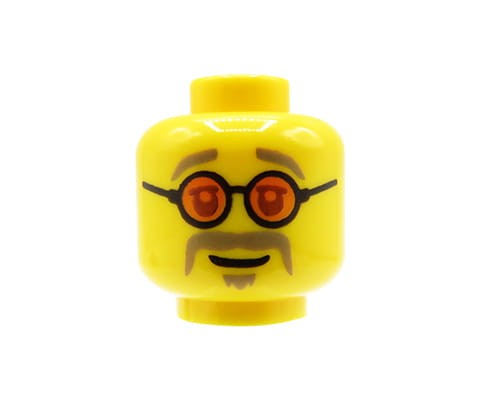 Accéder au produit Tête de figurine LEGO - homme, lunettes de soleil, moustache