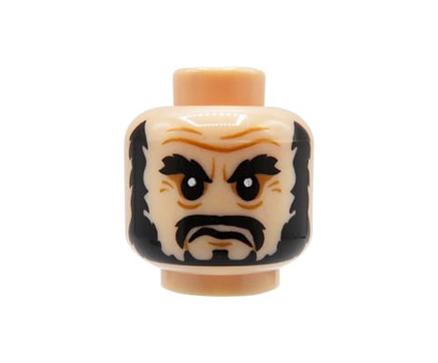 Go to product LEGO minifigure head - man, light nougat, beard and moustache