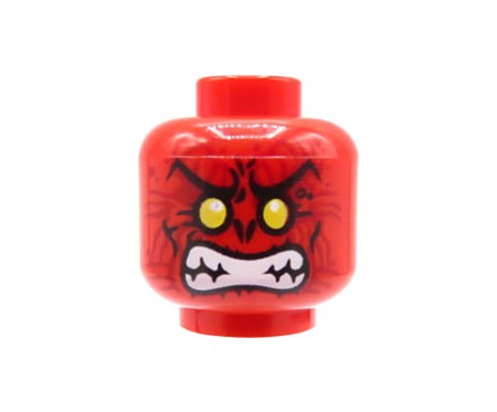 LEGO minifig head - devil / alien / ghost