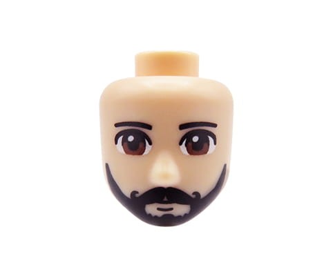Accéder au produit Mini-tête de poupée LEGO Friends - homme, barbe et moustache