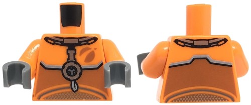 Accéder au produit Torse de figurine LEGO - astronaute / combinaison spatiale orange