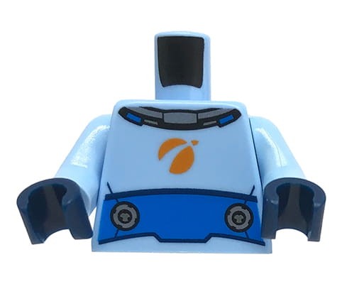 Accéder au produit Torse de figurine LEGO - astronaute / combinaison spatiale bleue