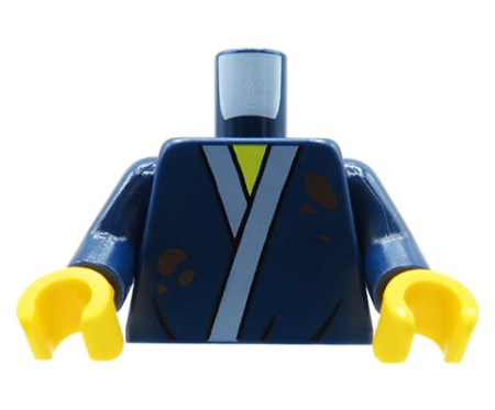 LEGO minifigure torso - robe / kimono, mud splotches