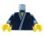 LEGO minifigure torso - robe / kimono, mud splotches