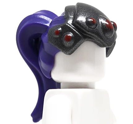 Go to product LEGO minifigure hair - female, dark purple, headpiece