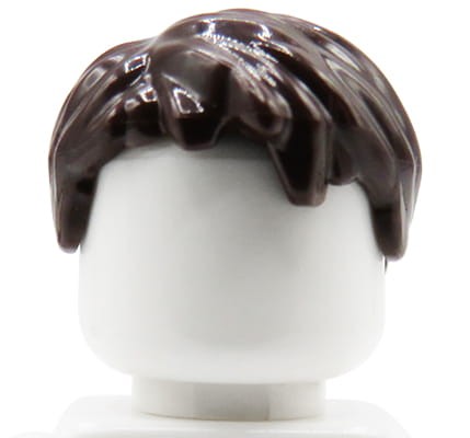 Accéder au produit Cheveux de figurine LEGO - homme, brun foncé, courts
