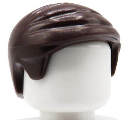 Go to product LEGO minifigure hair - male, dark brown, short
