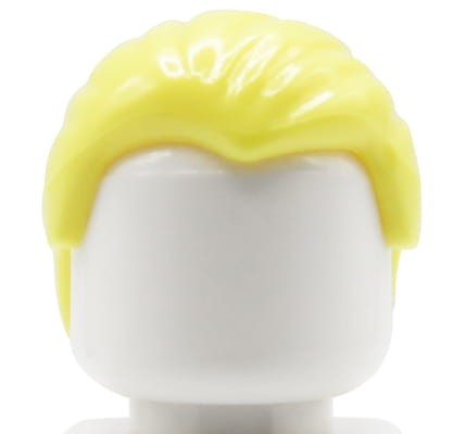 LEGO minifigure hair - male, blonde, short