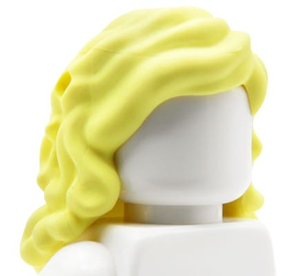 LEGO Friends minifigure hair - blonde, long, wavy