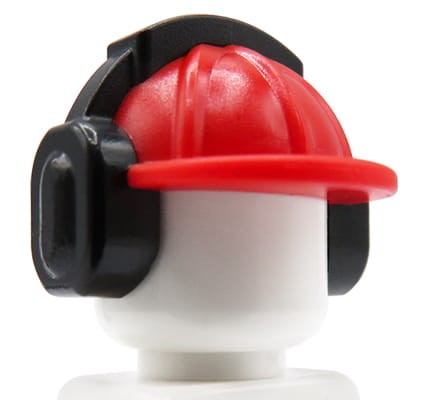 Accéder au produit Casque de construction LEGO avec protection auditive - rouge