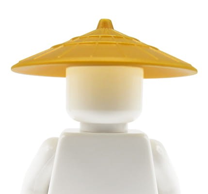 LEGO asian conical hat - gold
