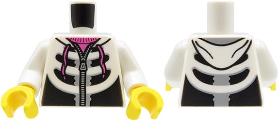 LEGO tors figurki - biało-czarna bluza z kapturem