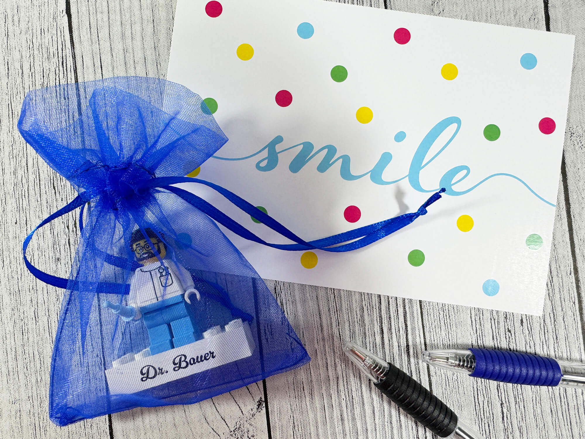 Personalisierte LEGO® Figur Zahnarzt - Geschenkverpackung