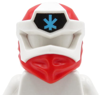 LEGO Ninjago Mask – Ninja Kai, Red and White | Extra Extra Bricks